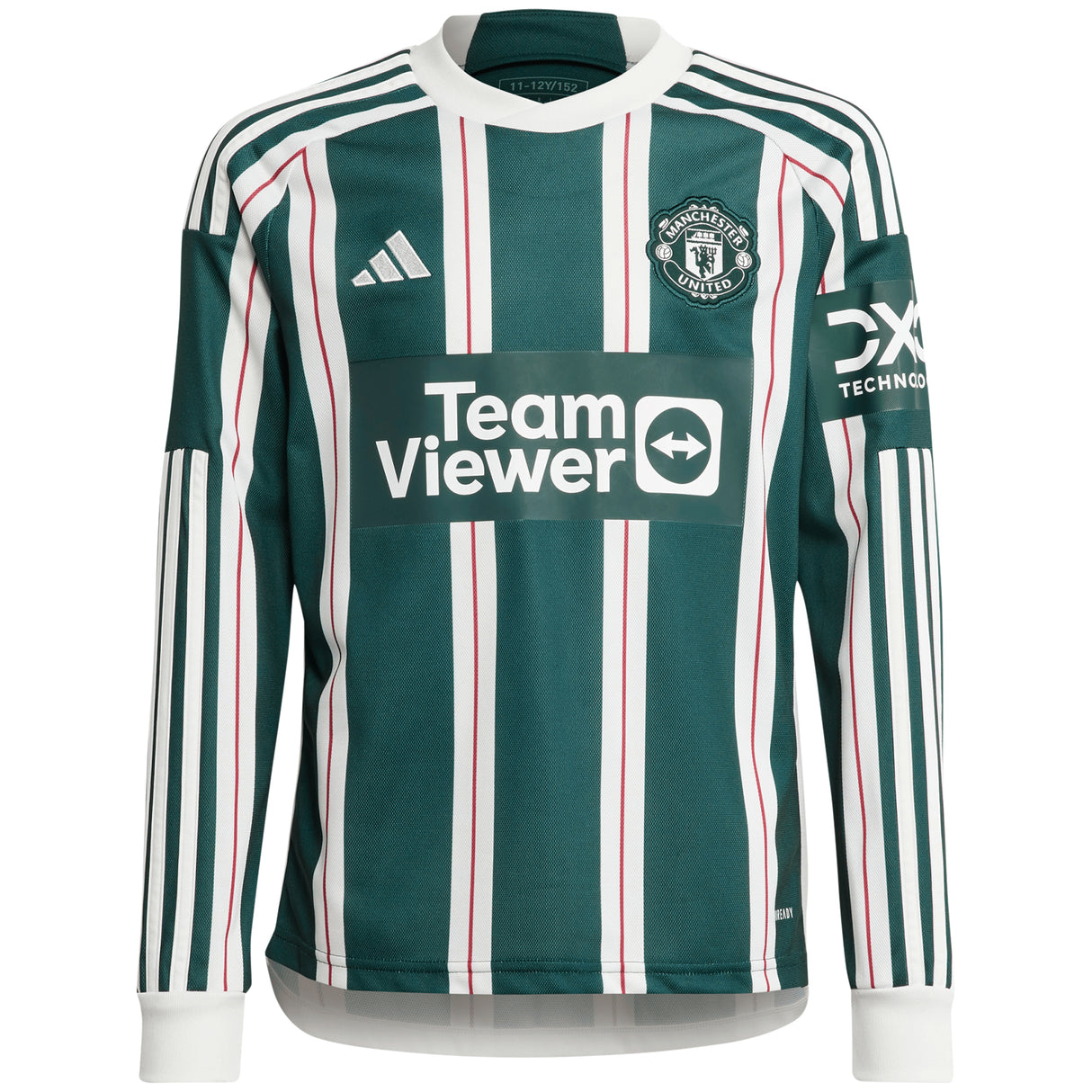 Manchester United Cup adidas Away Shirt 2023-24 - Kids - Long Sleeve - With Evans 15 Printing - Kit Captain