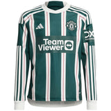 Manchester United Cup adidas Away Shirt 2023-24 - Kids - Long Sleeve - With Geyse 23 Printing - Kit Captain