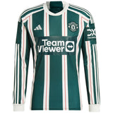 Manchester United WSL adidas Away Shirt 2023-24 - Long Sleeve - With Evans 15 Printing - Kit Captain