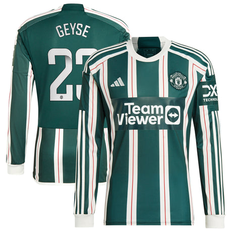 Camiseta adidas Manchester United WSL segunda equipación 2023-24 - Manga larga - Con estampado Geyse 23