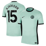 Chelsea Third Stadium Shirt 2023-24 with N.Jackson 15 printing - Kit Captain