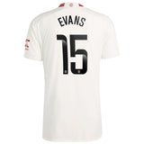 Manchester United WSL adidas Third Authentic Shirt 2023-24 - With Evans 15 Printing - Kit Captain