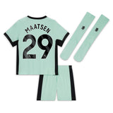 Chelsea Third Stadium Kit 2023-24 - Little Kids with Maatsen 29 printing - Kit Captain