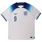 Harry Kane England National Team Autographed 2022-23 White Nike Replica Jersey - Kit Captain