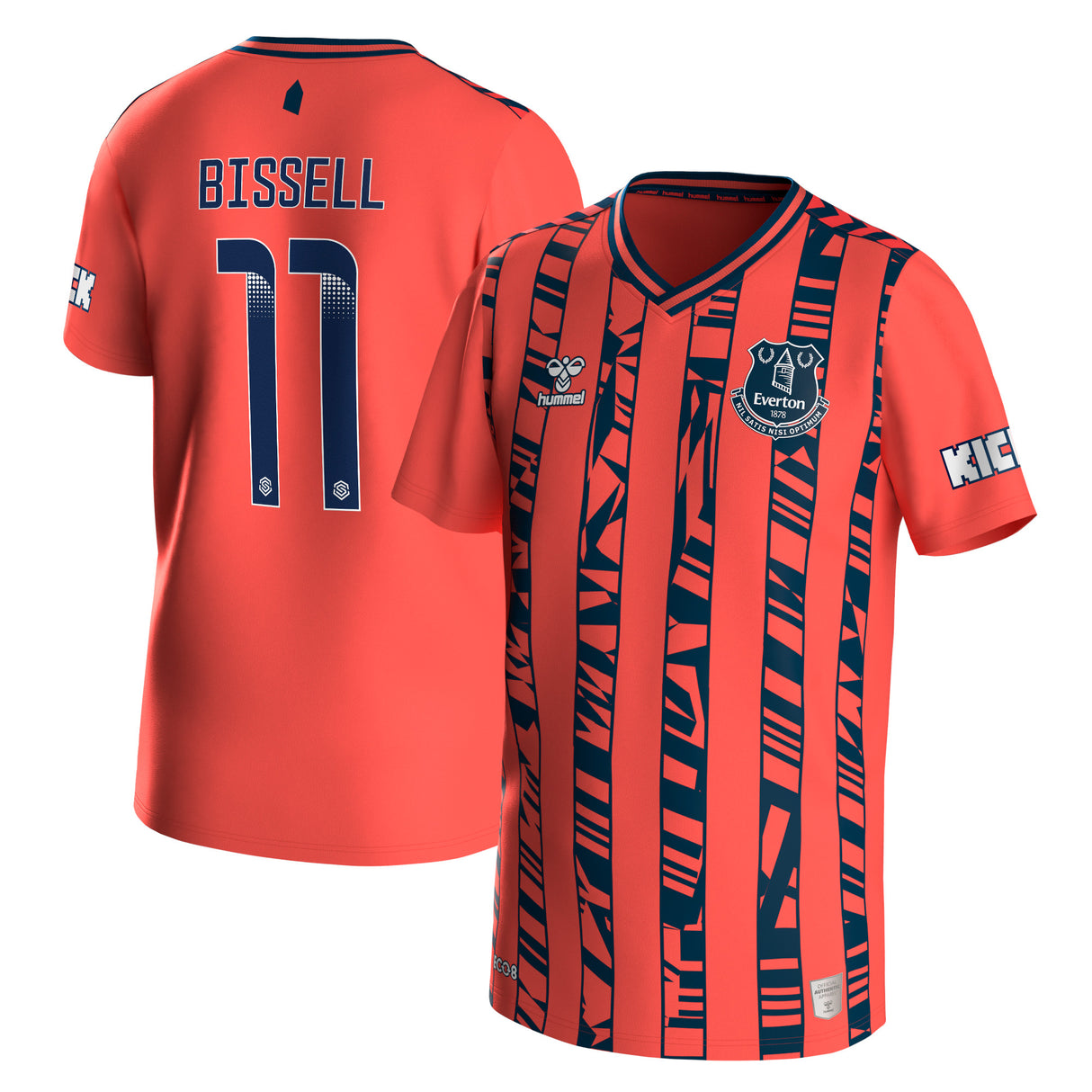 Everton WSL Hummel Away Shirt 2023-24 - Kids - With Bissell 11 Printing - Kit Captain