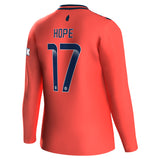 Everton WSL Hummel Away Shirt 2023-24 - Long Sleeve - Kids - With Hope 17 Printing - Kit Captain