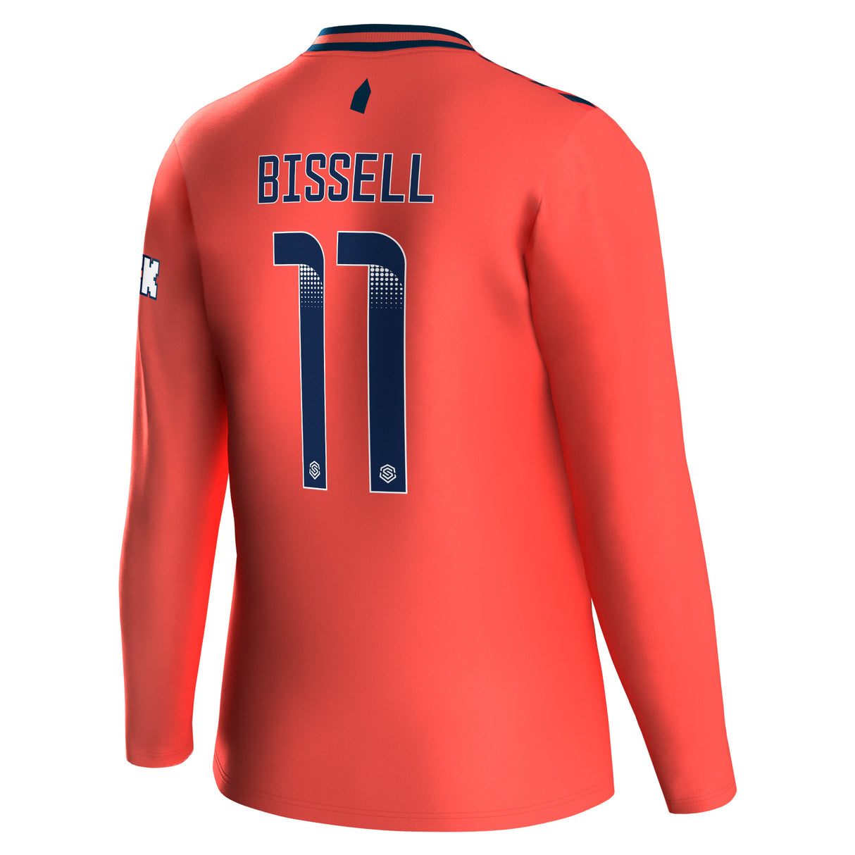 Everton WSL Hummel Away Shirt 2023-24 - Long Sleeve - With Bissell 11 Printing - Kit Captain