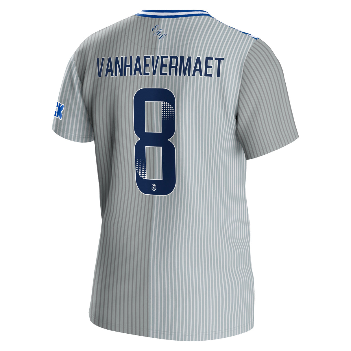 Everton WSL Hummel Third Shirt 2023-24 with Vanhaevermaet 8 printing - Kit Captain