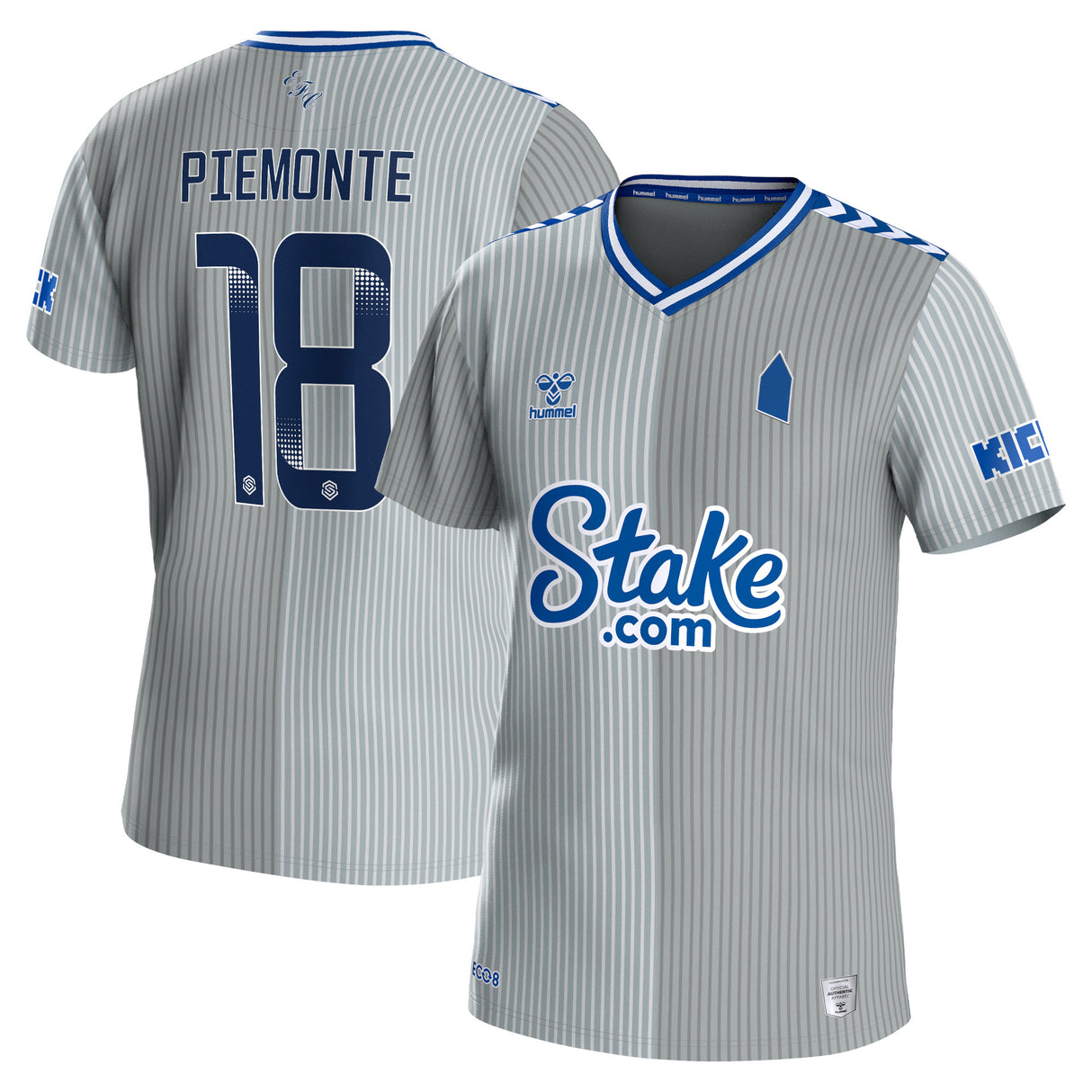 Everton WSL Hummel Third Shirt 2023-24 with Piemonte 18 printing - Kit Captain