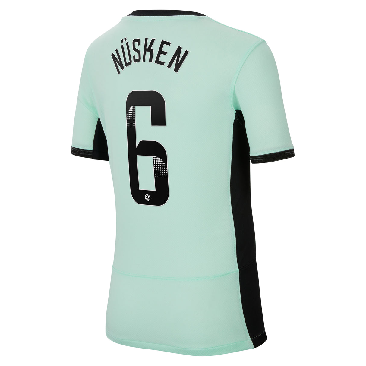 Chelsea WSL Third Stadium Shirt 2023-24 - Kids with Nüsken 6 printing - Kit Captain