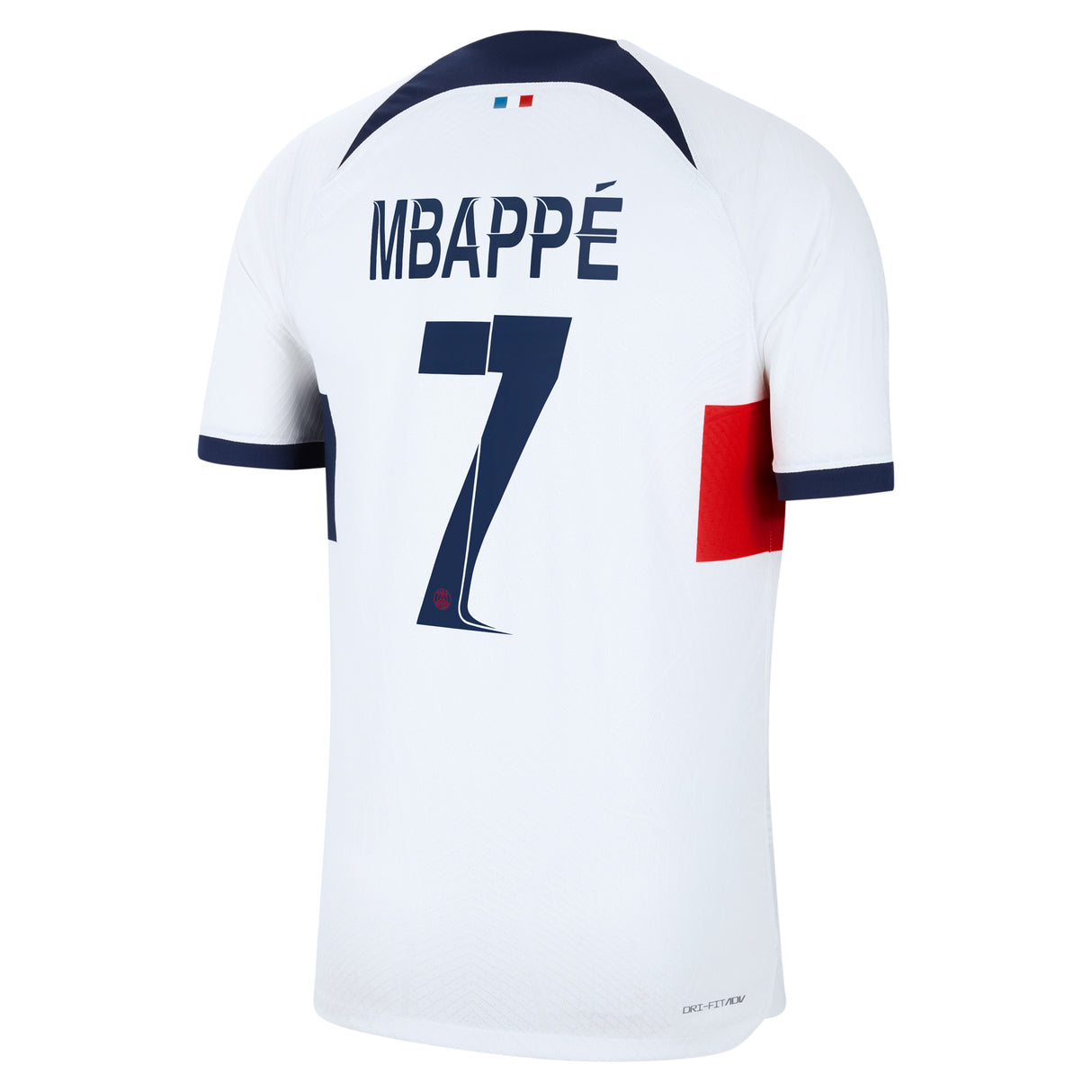 Paris Saint-Germain Nike Away Dri Fit Adv Match Shirt 2023-24 with Champions League printing Mbappé  7 - Kit Captain