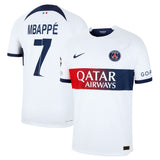 PSG Nike Away Dri-FIT ADV Match Shirt 2023-24 with Mbappé  7 and Champions League printing and badges - Kit Captain