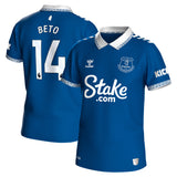 Everton Hummel Home Shirt 2023-24 with Beto 14 printing - Kit Captain