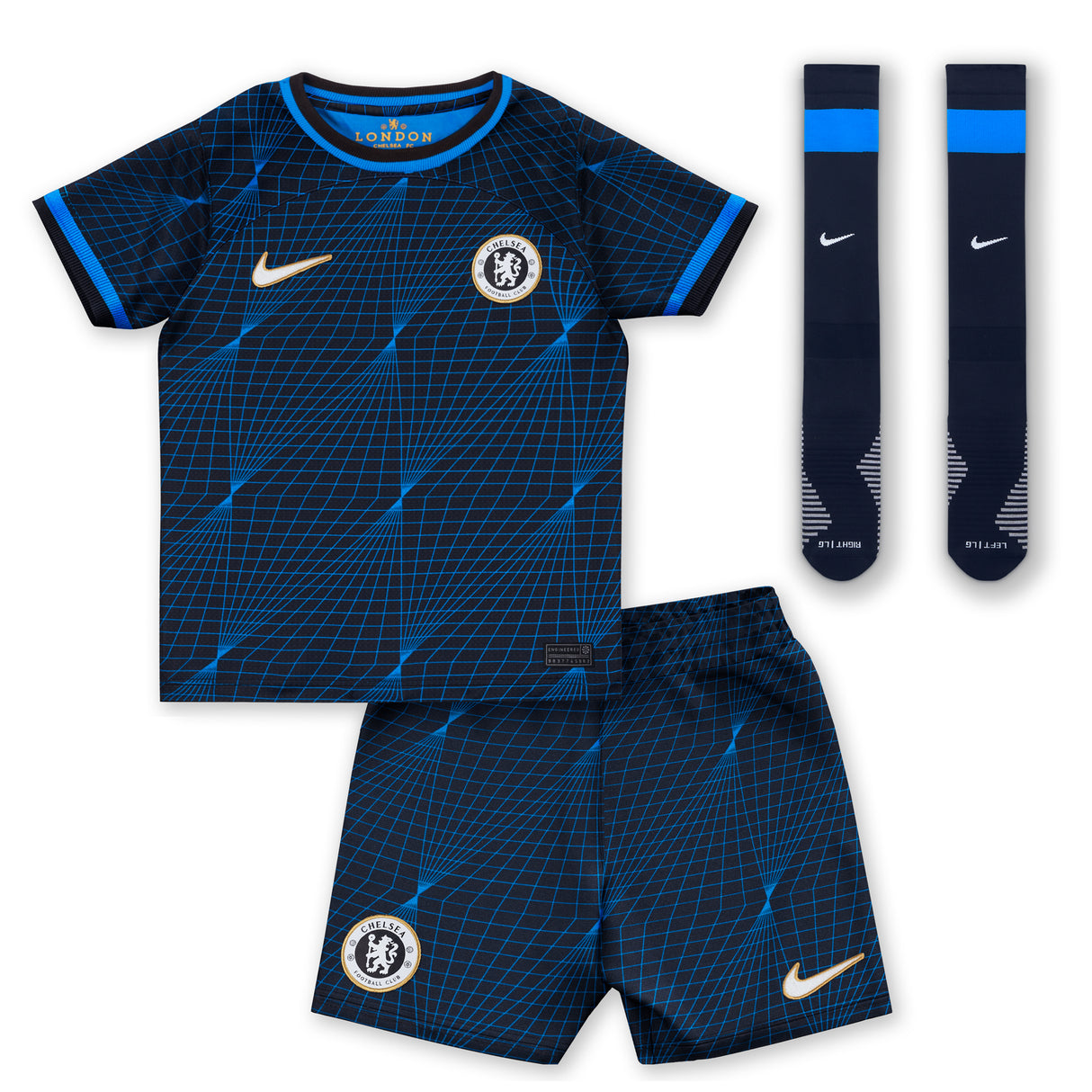 Chelsea Nike Away Stadium Kit 2023-24 - Little Kids -With Palmer 20 Printing - Kit Captain