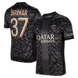 PSG x Jordan Third Stadium Shirt 2023-24 with Škriniar 37 printing - Kit Captain