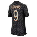 PSG x Jordan Third Stadium Shirt 2023-24 - Kids with G.Ramos 9 printing - Kit Captain