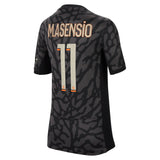 PSG x Jordan Third Stadium Shirt 2023-24 - Kids with M.Asensio 11 printing - Kit Captain