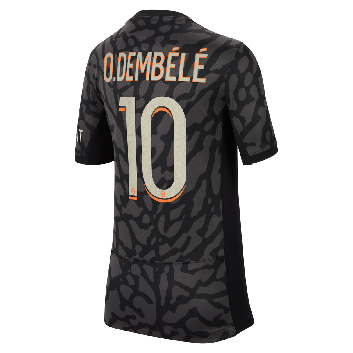 PSG x Jordan Third Stadium Shirt 2023-24 - Kids with O.Dembélé 10 printing - Kit Captain