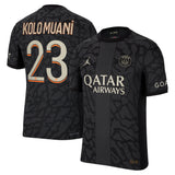 PSG x Jordan Third Dri-FIT ADV Match Shirt 2023-24 with Kolo Muani 23 printing - Kit Captain