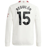 Manchester United EPL Third Shirt 2023-24 - Kids - Long Sleeve with Reguilón 15 printing - Kit Captain