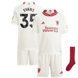 Manchester United EPL Third Mini Kit 2023-24 with Evans 35 printing - Kit Captain