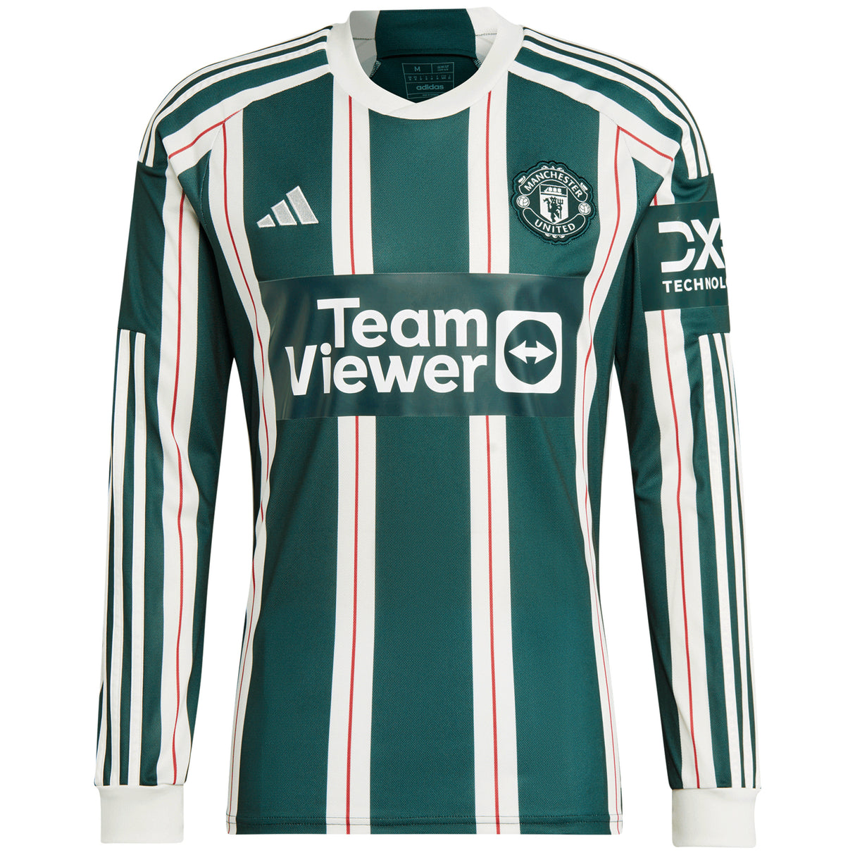 Manchester United EPL Away Shirt 2023-24 - Long sleeve with Amrabat 4 printing - Kit Captain