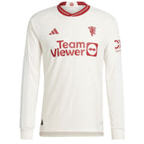 Manchester United Cup Third Authentic Shirt 2023-24 - Long sleeve with Evans 35 printing - Kit Captain