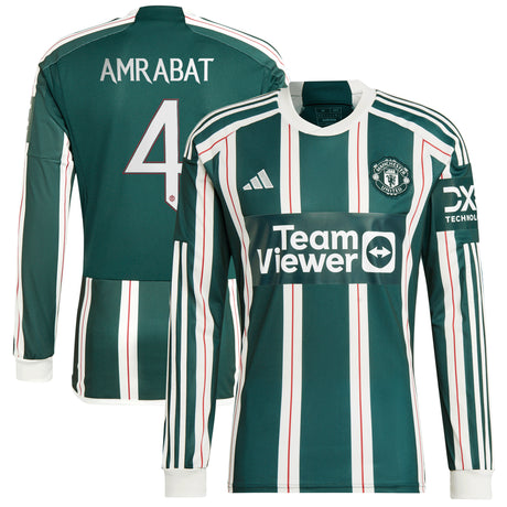 Camiseta Manchester United Cup segunda equipación 2023-24 - Manga larga con dorsal Amrabat 4