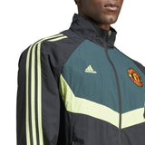 Manchester United adidas Urban Purist Woven Track Top - Black