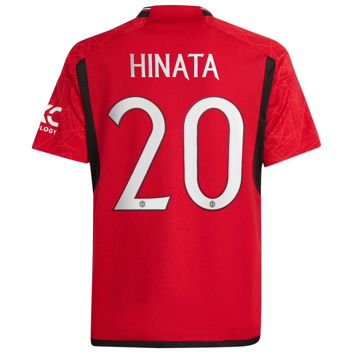 Manchester United Home Shirt 2023-24 - Kids with Hinata 20 printing - Kit Captain