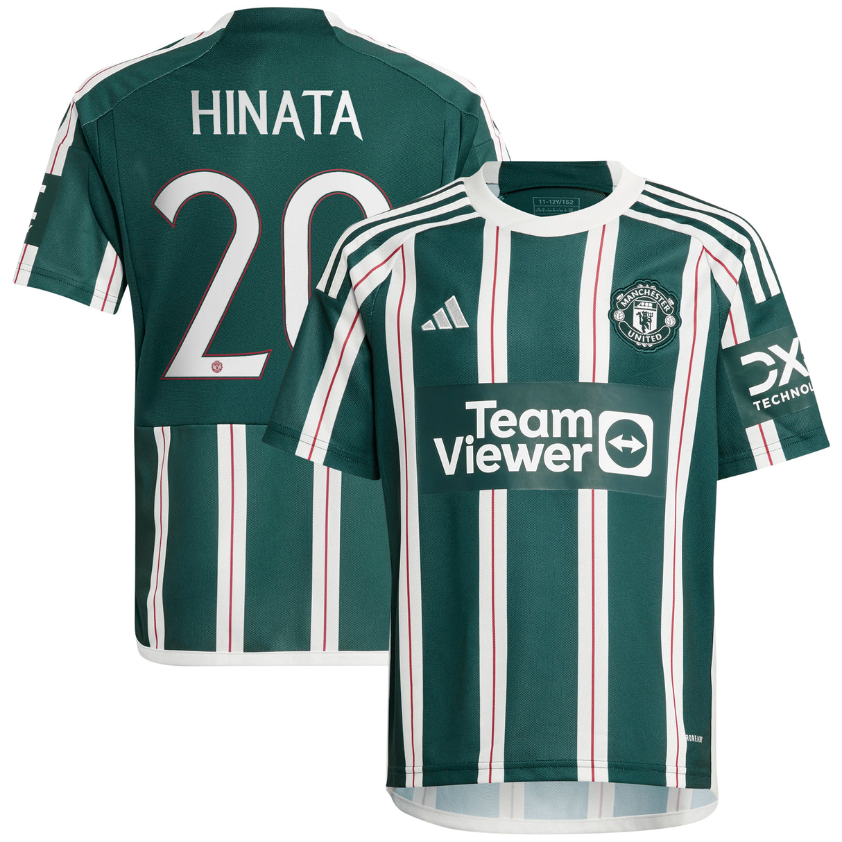 Manchester United Away Shirt 2023-24 - Kids with Hinata 20 printing - Kit Captain