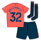 Everton Hummel Away Infant Kit 2023-24 with Branthwaite 32 printing - Kit Captain