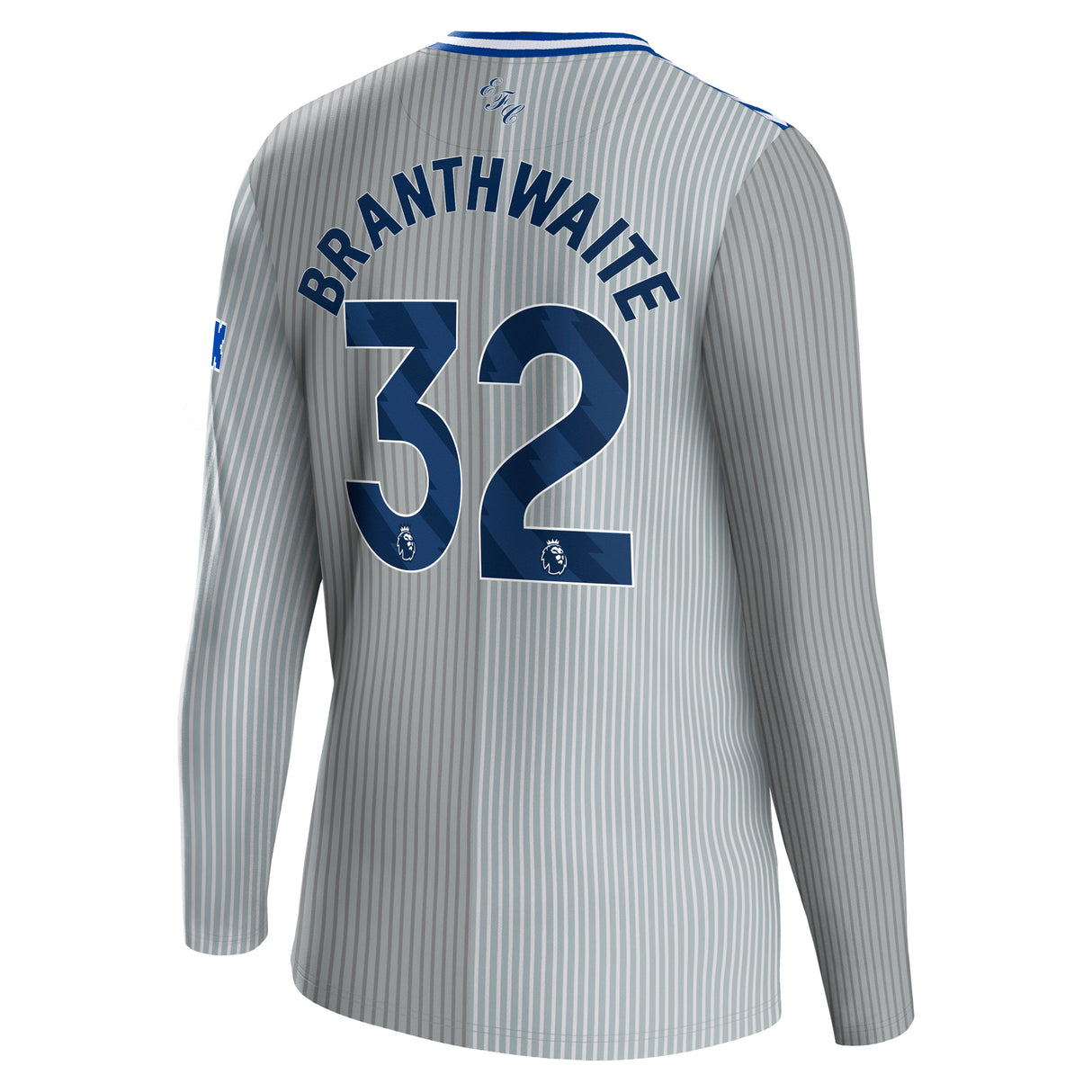 Everton Hummel Third Shirt 2023-24 - Long Sleeve - Kids with Branthwaite 32 printing - Kit Captain