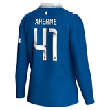 Everton WSL Hummel Home Shirt 2023-24 - Long Sleeve - Kids with Aherne 41 printing - Kit Captain