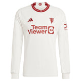 Manchester United WSL adidas Third Shirt 2023-24 - Long Sleeve - With Rabjohn 25 Printing - Kit Captain