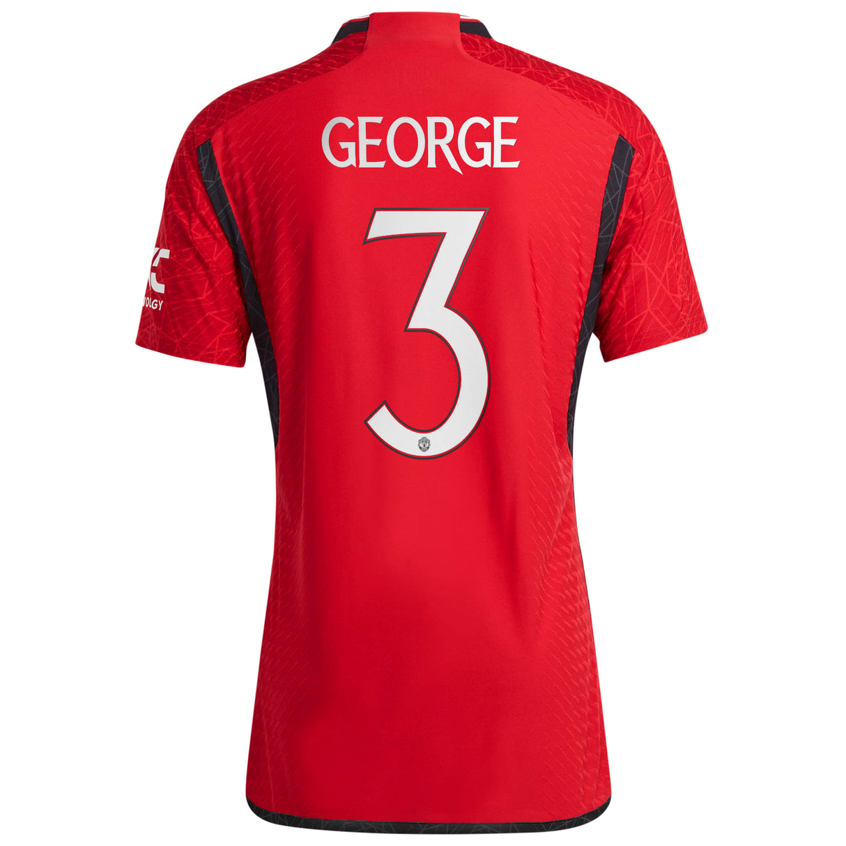 Manchester United Cup adidas Home Authentic Shirt 2023-24 - With George 3 Printing - Kit Captain