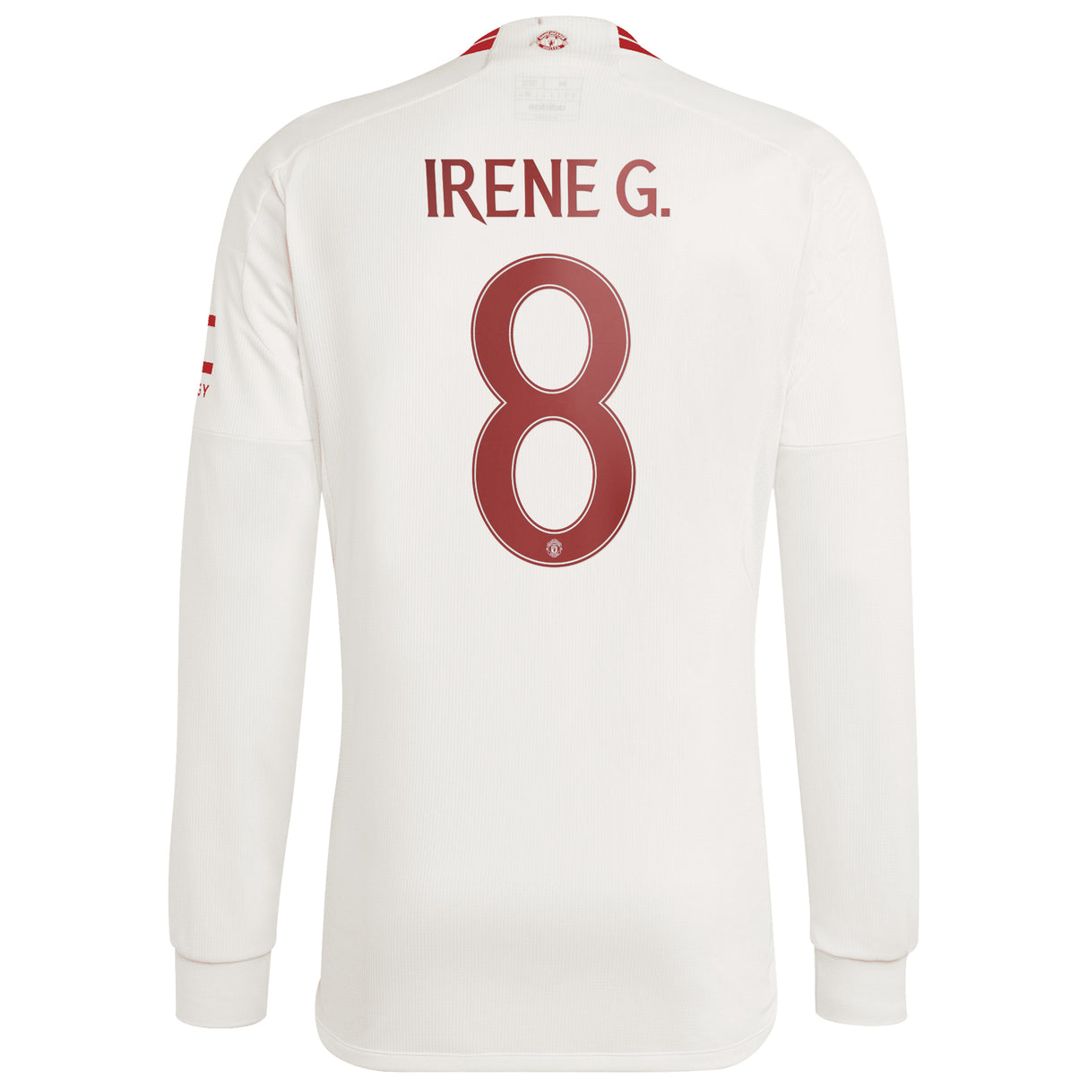 Manchester United Cup adidas Third Shirt 2023-24 - Long Sleeve - With Irene G. 8 Printing - Kit Captain