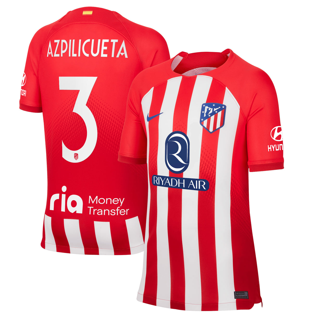 Camiseta Nike Stadium del Atlético de Madrid Metropolitano 2023-24 - Niño con dorsal Azpilicueta 3