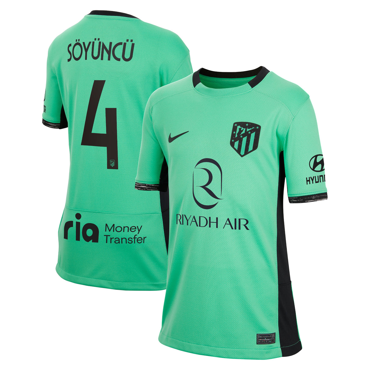 Atlético de Madrid Metropolitano Nike Third Stadium Shirt 2023-24 - Kids with Söyüncü 4 printing - Kit Captain