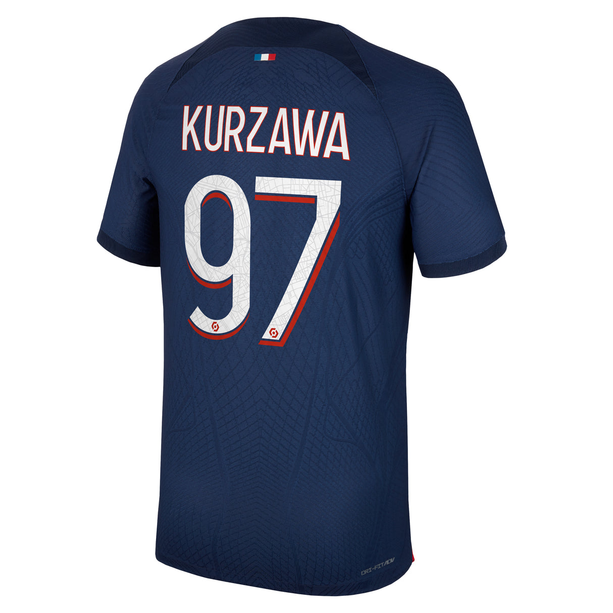 PSG Nike Home Dri Fit Adv Match Shirt 2023-24 with Kurzawa 97 printing - Kit Captain