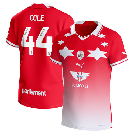 Barnsley Puma Home Shirt 2023-24 - Kids - Devante Cole 44 - Kit Captain