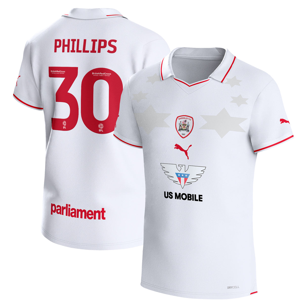 Camiseta Barnsley Puma segunda equipación 2023-24 - Talla grande - Adam Phillips 30