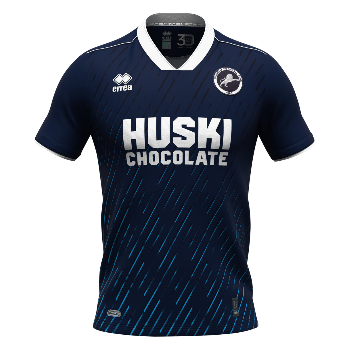 Millwall Errea Home Shirt 2023-24 - Kids - Tom BRADSHAW 9 - Kit Captain