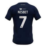 Millwall Errea Home Shirt 2023-24 - Kids - Kevin NISBET 7 - Kit Captain