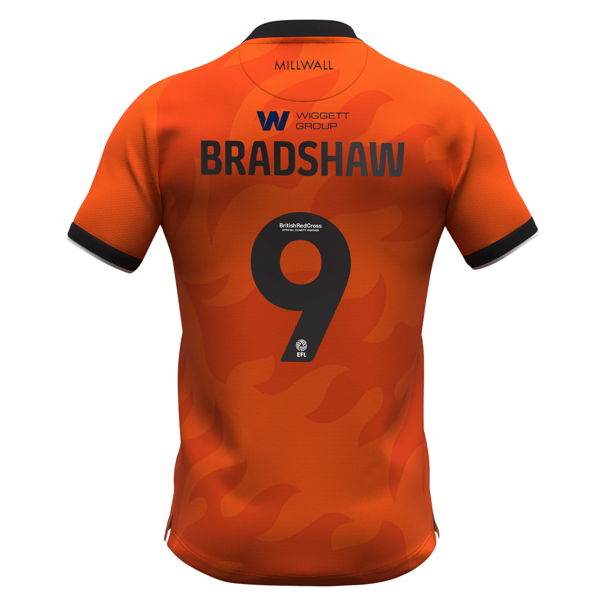 Millwall Errea Third Shirt 2023-24 - Tom BRADSHAW 9 - Kit Captain