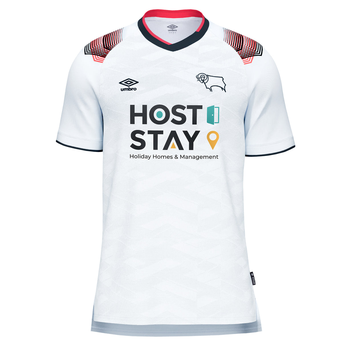 Derby County Umbro Home Shirt 2023-24 - Conor Hourihane 4 - Kit Captain