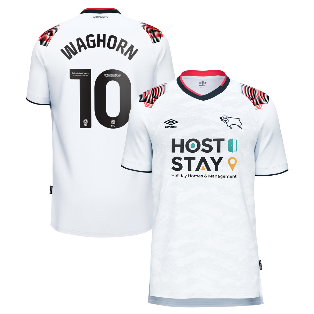 Camiseta de local Derby County Umbro 2023-24 - Niños - Martyn Waghorn 10