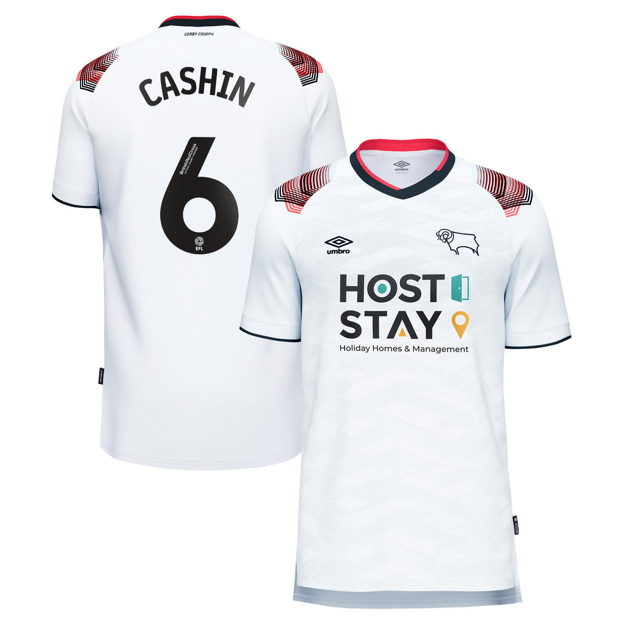 Camiseta de local Derby County Umbro 2023-24 - Niños - Eiran Cashin 6