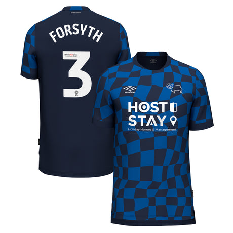 Camiseta Derby County Umbro 2ª equipación 2023-24 - Niños - Craig Forsyth 3