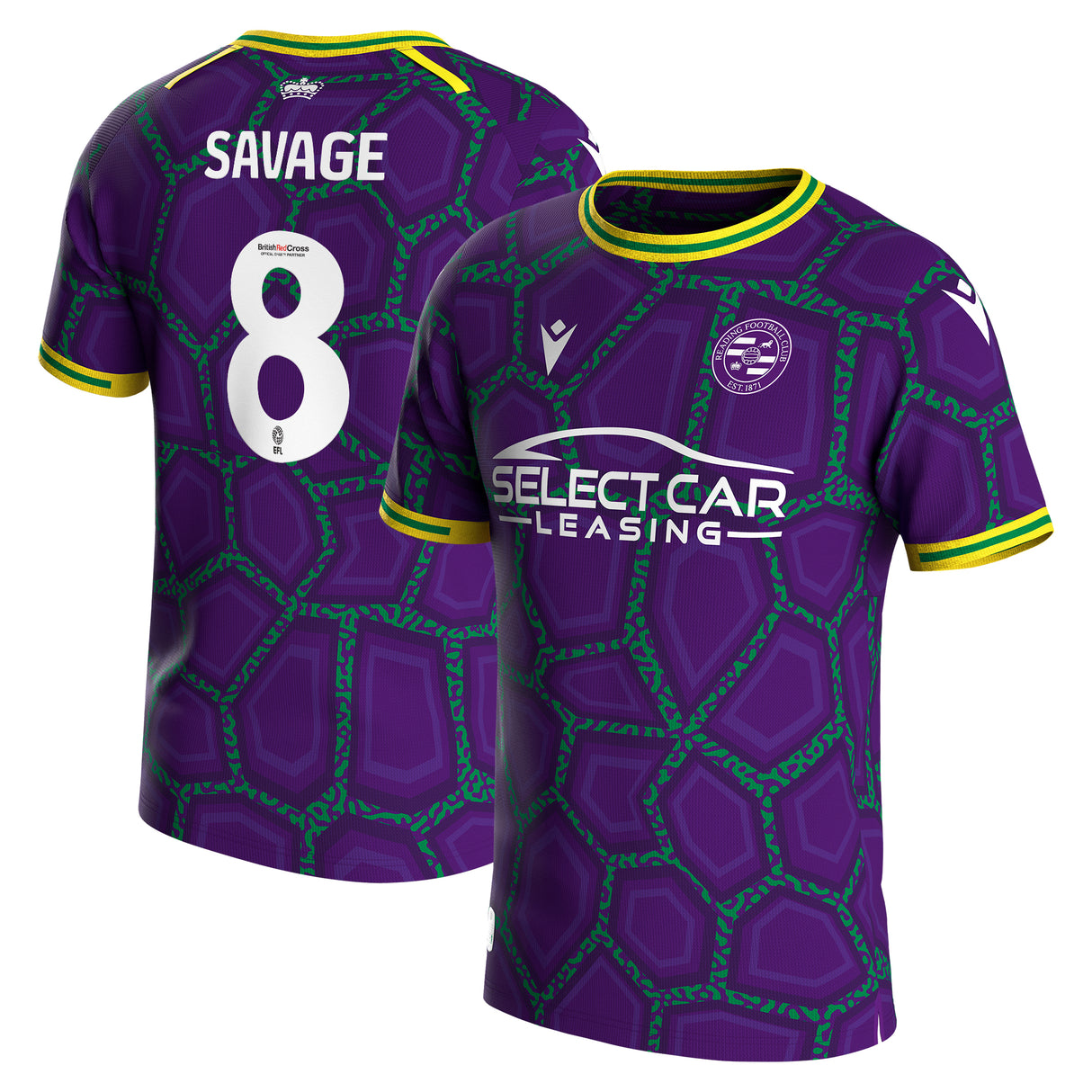 Camiseta Reading Tercera 2023-24 - Charlie Savage 8